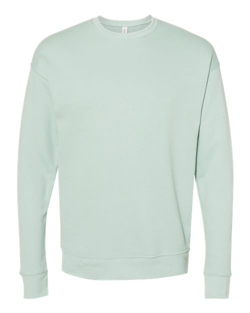 Sponge Fleece Drop Shoulder Crewneck Sweatshirt - Dusty Blue -   -