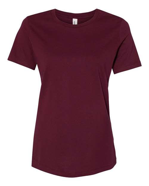 Women’s Relaxed Jersey Tee - Maroon -   -