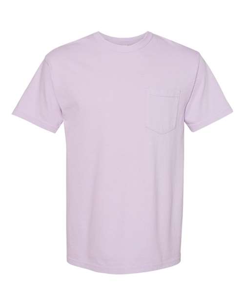 Garment-Dyed Heavyweight Pocket T-Shirt - Orchid -   -