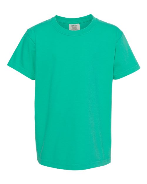 Garment-Dyed Youth Heavyweight T-Shirt - Island Green -   -