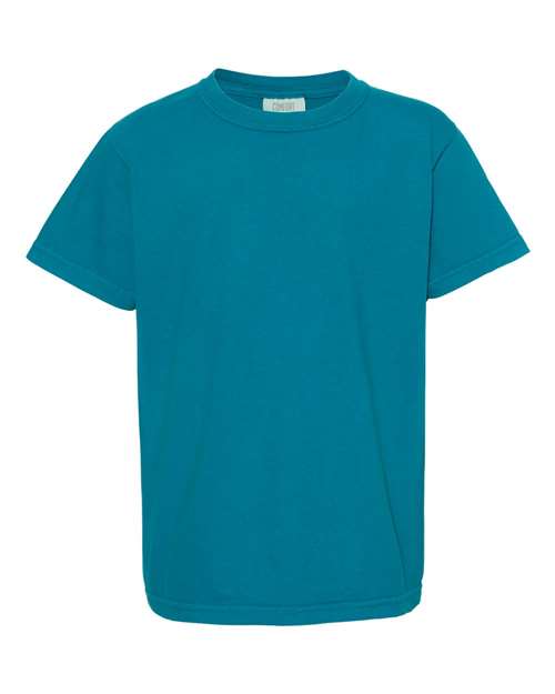 Garment-Dyed Youth Heavyweight T-Shirt - Topaz Blue -   -