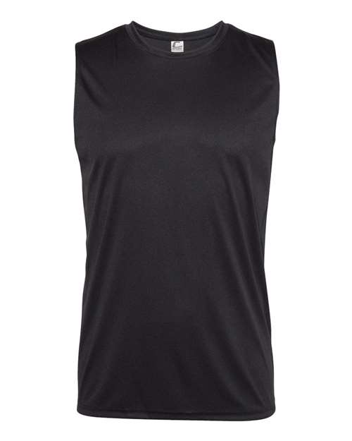 Sleeveless T-Shirt - Black -   -