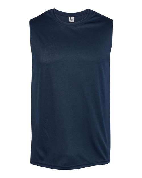 Sleeveless T-Shirt - Navy -   -