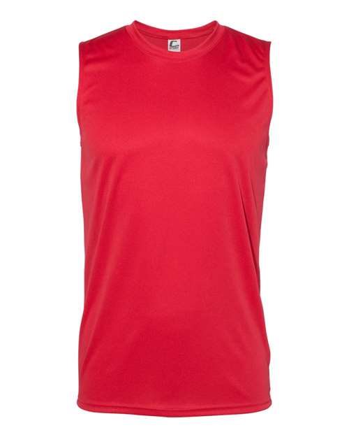 Sleeveless T-Shirt - Red -   -