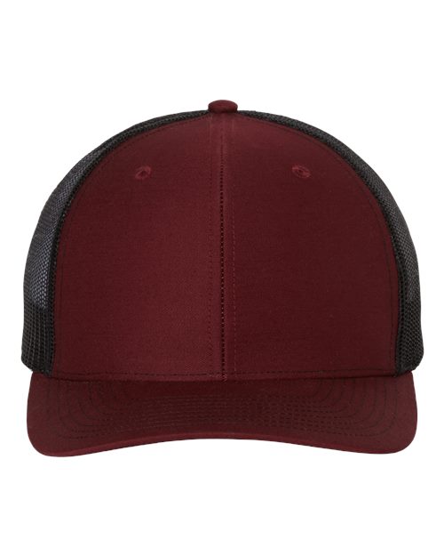 Snapback Trucker Cap - Cardinal/ Black -   -