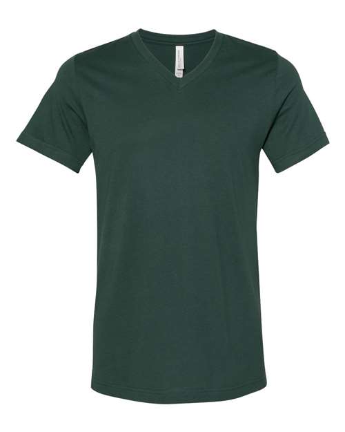 Jersey V-Neck Tee - Forest -   -