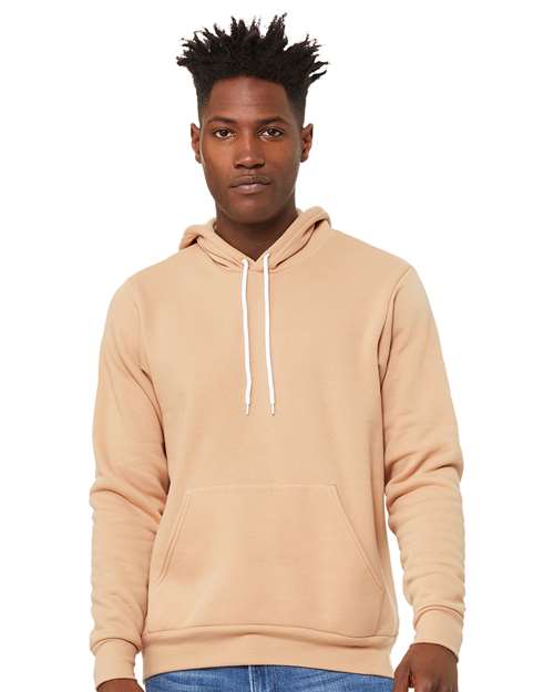 Sponge Fleece Hoodie - Heather Sand Dune -   -