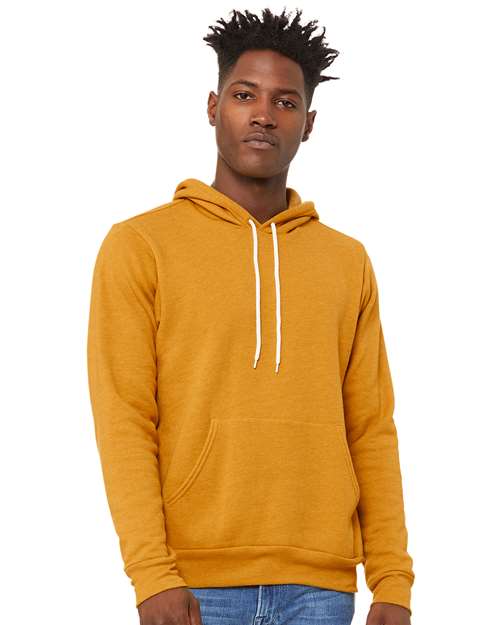 Sponge Fleece Hoodie - Heather Mustard -   -