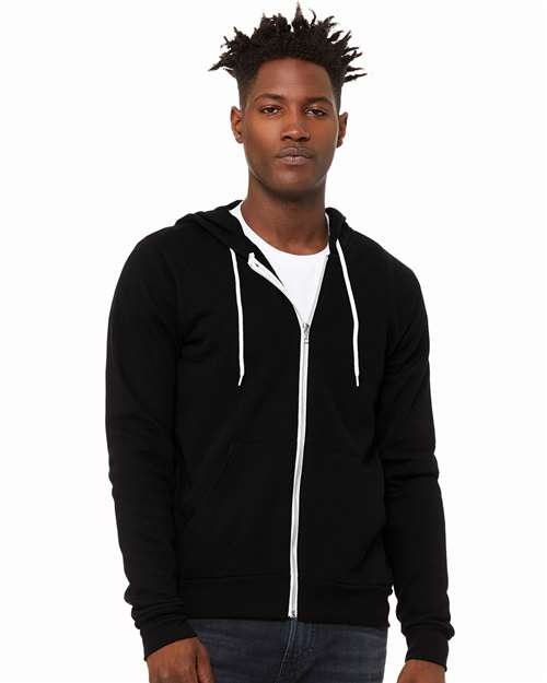 Sponge Fleece Full-Zip Hoodie - DTG Black -   -
