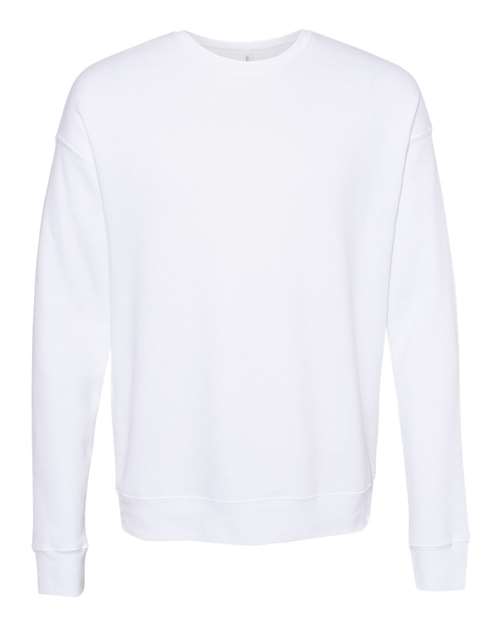 Sponge Fleece Drop Shoulder Crewneck Sweatshirt - DTG White -   -
