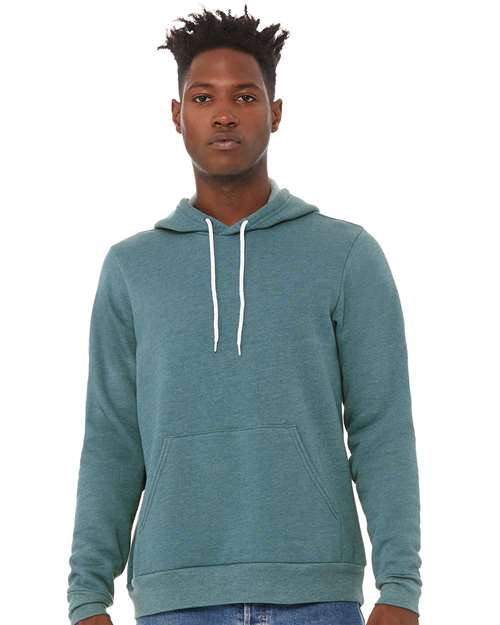 Sponge Fleece Hoodie - Heather Deep Teal -   -
