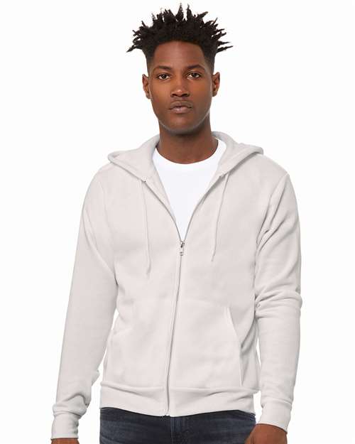 Sponge Fleece Full-Zip Hoodie - Vintage White -   -