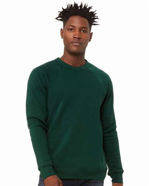 Sponge Fleece Raglan Crewneck Sweatshirt - Forest -   -