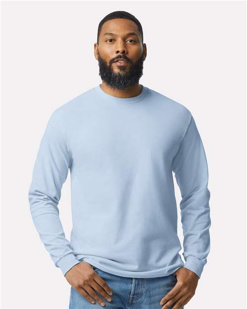 Heavy Cotton™ Long Sleeve T-Shirt - Light Blue -   -