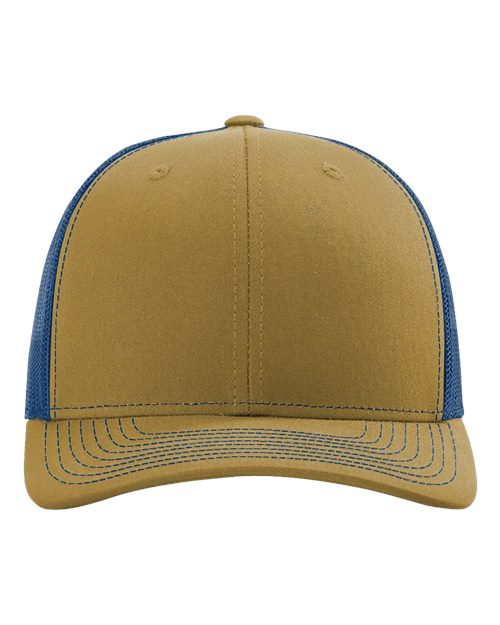 Snapback Trucker Cap - Biscuit/ True Blue -   -