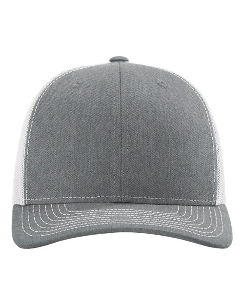 Snapback Trucker Cap - Heather Grey/ Light Grey -   -