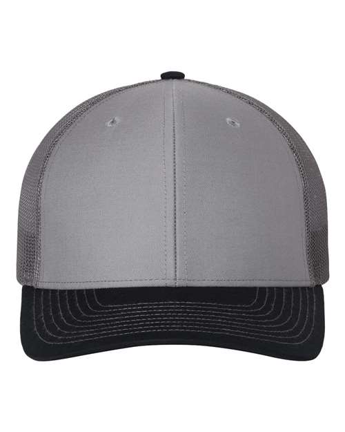 Snapback Trucker Cap - Grey/ Charcoal/ Navy -   -