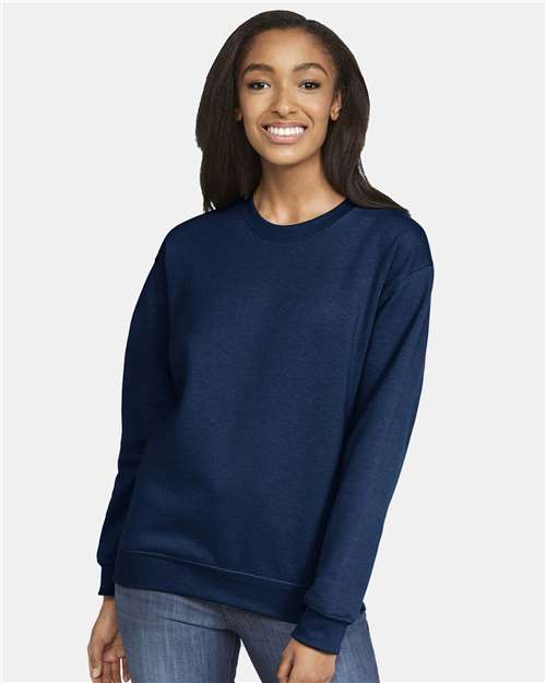 Softstyle® Midweight Crewneck Sweatshirt - Navy -   -