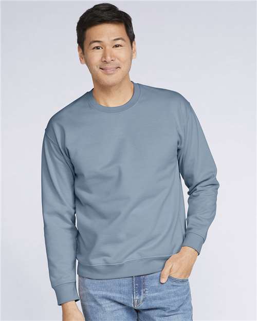 Softstyle® Midweight Crewneck Sweatshirt - Stone Blue -   -