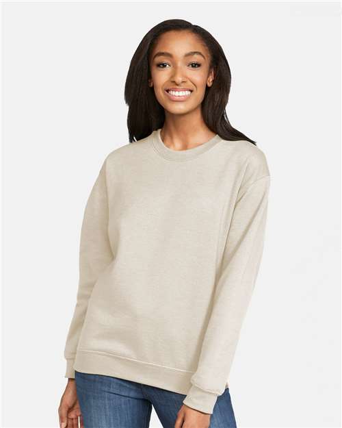 Softstyle® Midweight Crewneck Sweatshirt - Sand -   -