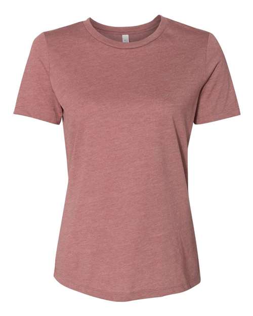 Women’s Relaxed Fit Heather CVC Tee - Heather Mauve -   -