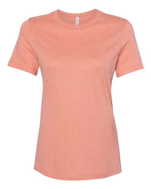 Women’s Relaxed Fit Heather CVC Tee - Heather Sunset -   -