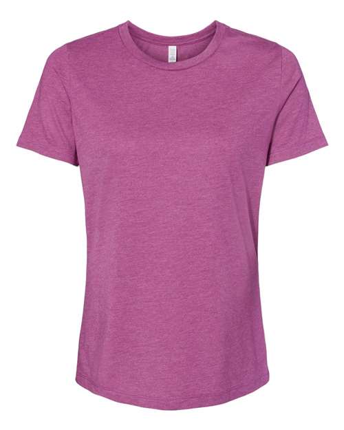 Women’s Relaxed Fit Heather CVC Tee - Heather Magenta -   -
