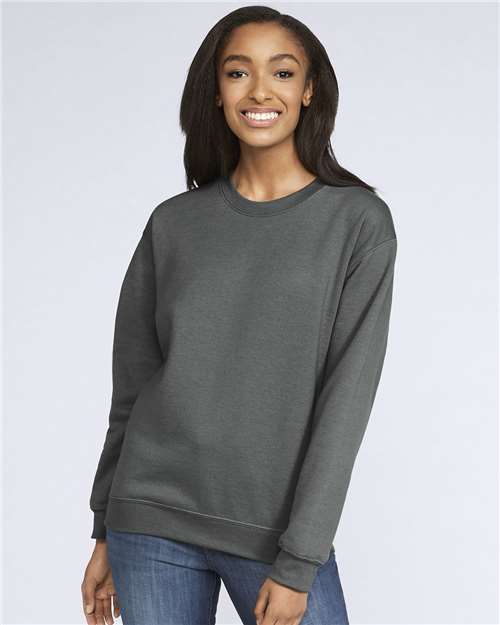 Softstyle® Midweight Crewneck Sweatshirt - Charcoal -   -