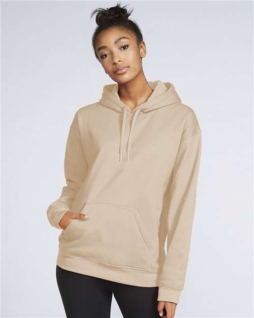 Softstyle® Midweight Hooded Sweatshirt - Sand -   -